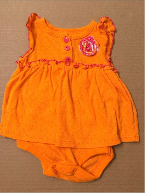 Faded Glory Other - Baby Girl Faded Glory Orange Dress, 3-6 Months